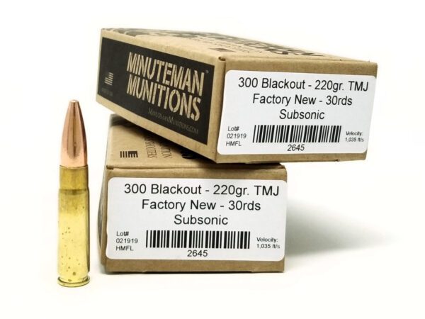 300 Blackout - 220 GR - Minuteman - 30 Rounds