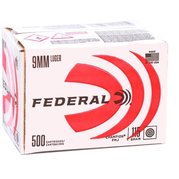 9mm - 115 GR - Federal - 500 Rounds
