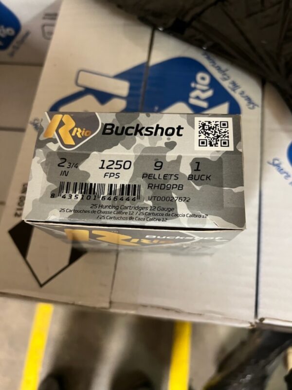 12 Gauge - 00 Buck Shot - Rio - 250 Rounds - Image 2